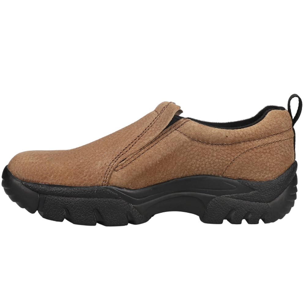 ROPER Men's Slip-On Casual Shoes - Lightweight Comfortable Brown Loafers for Walking, Travel & Everyday Wear