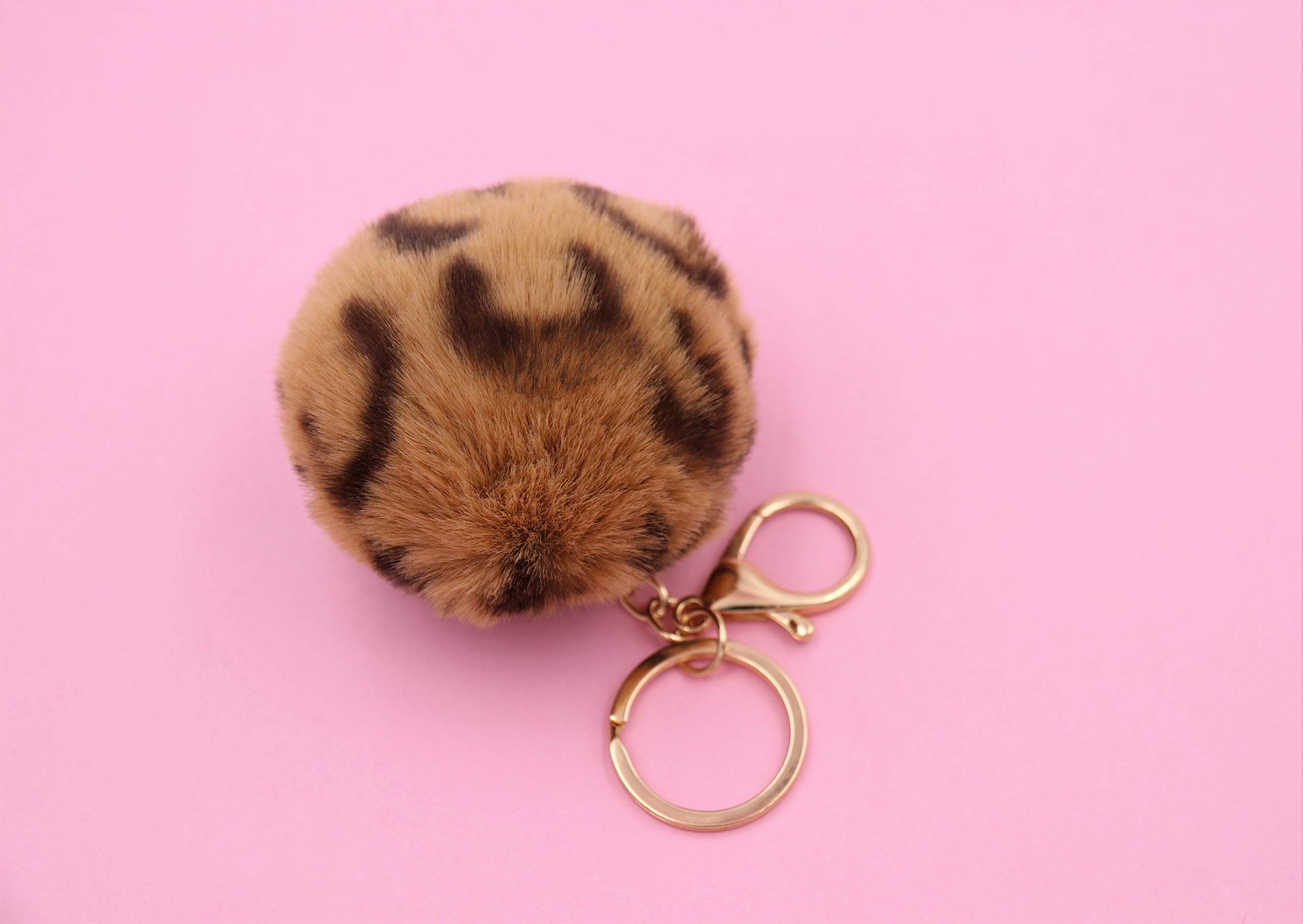 Soft Faux Fur Pom Pom Keychain for Women & Girls - Cute Backpack, Purse, and Bag Accessory - Perfect Gift for Birthdays, Christmas, and Daily Use