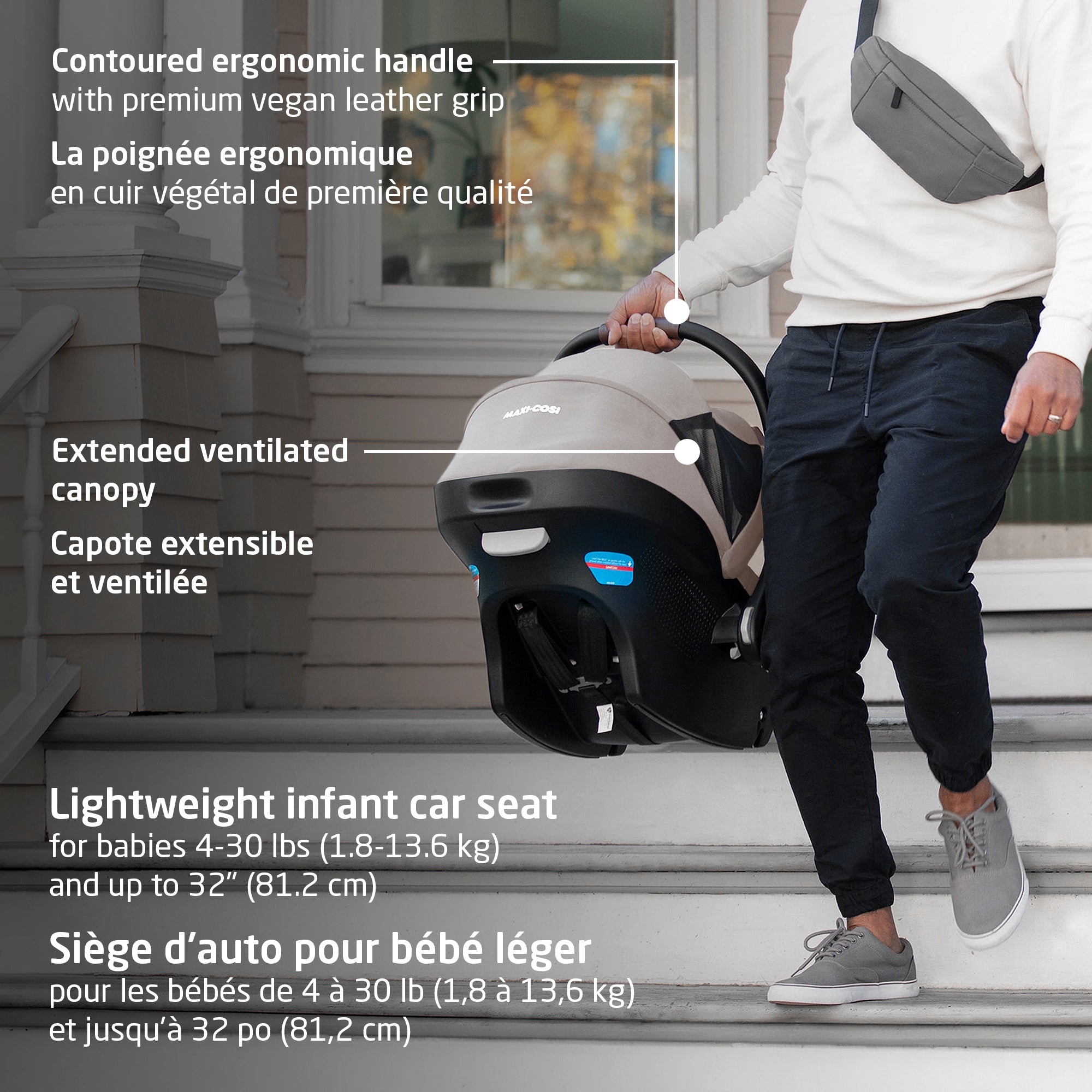 Maxi Cosi Zelia Luxe Travel System - Lightweight Stroller & Infant Car Seat Combo for Safe & Convenient Travel | Perfect for Newborns, Shopping, and Family Outings