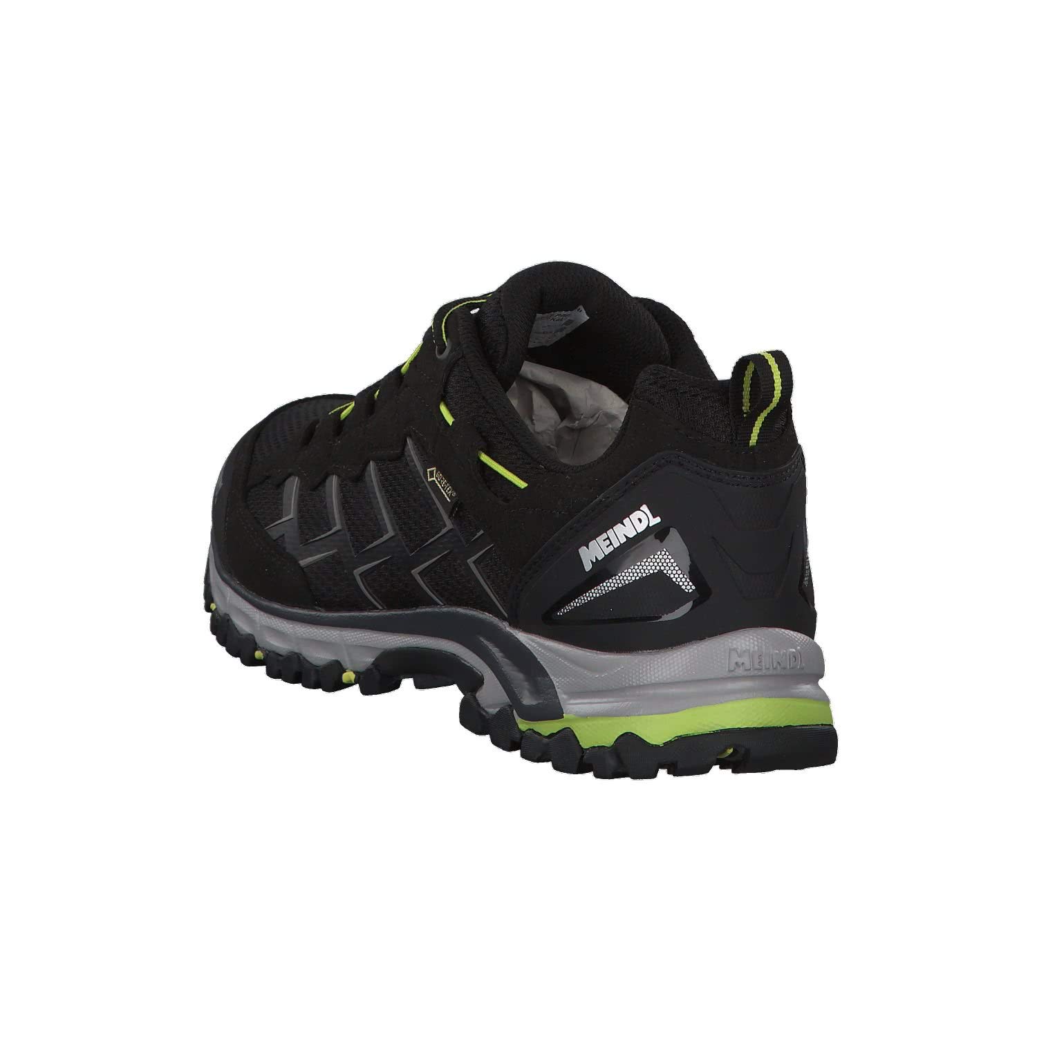Meindl Men's Caribe Hiking Boots - Lightweight & Durable for Outdoor Adventures, Lemon Black, Size 38.5 EU - Perfect for Trekking, Camping & Mountain Trails