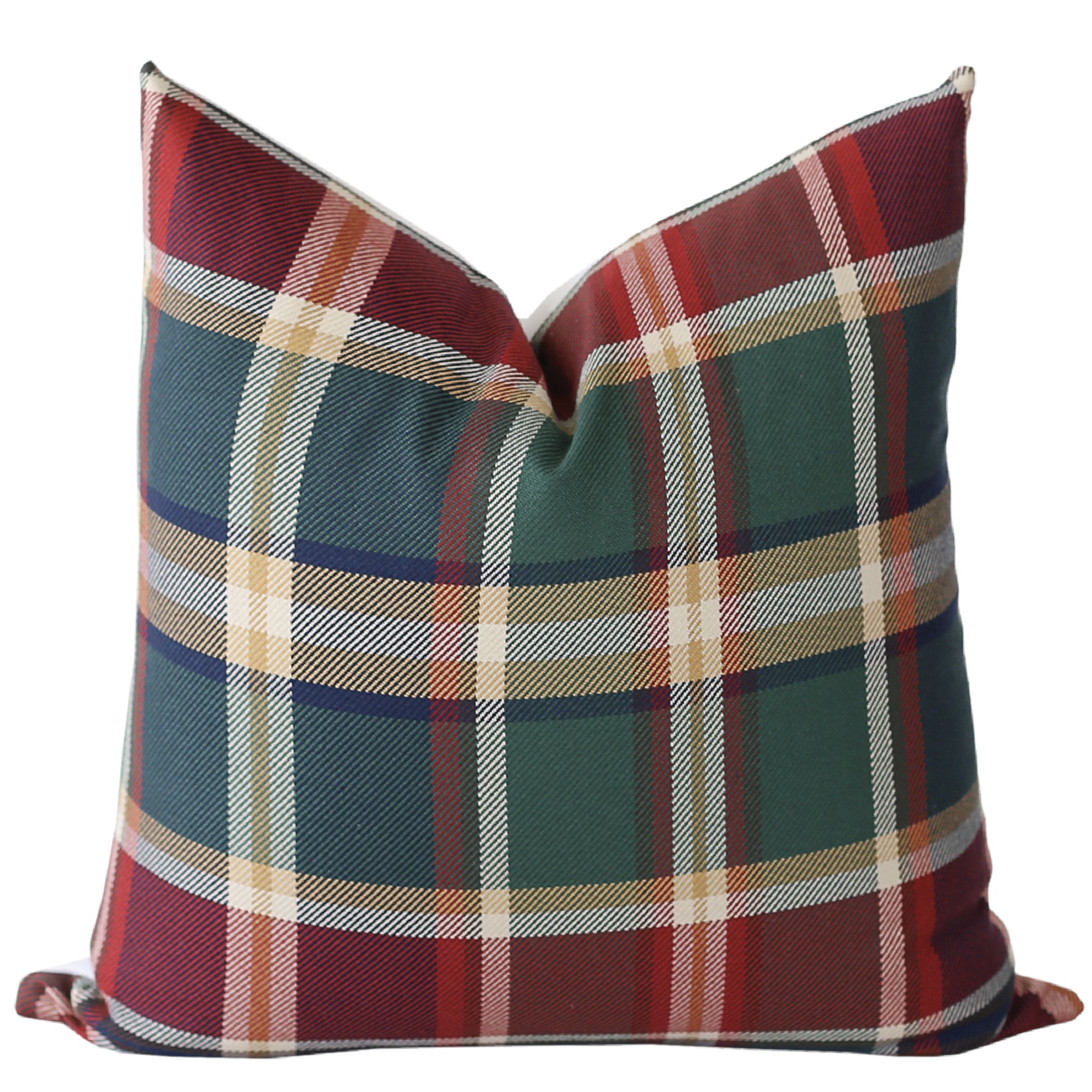 Tartan Plaid Christmas Pillow Cover - Festive Holiday Home Decor for Sofa, Bed & Couch - Perfect for Xmas Tree Decorations & Winter Home Styling