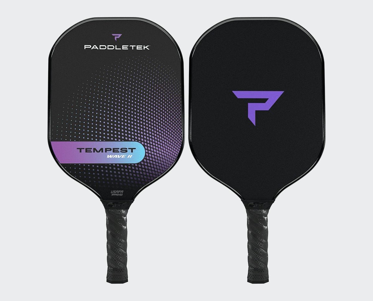 Paddletek Tempest Wave II Pickleball Paddle - Premium Graphite Face & Polymer Core - USAPA Approved for Tournament Play - Perfect for Indoor/Outdoor Courts & Competitive Games
