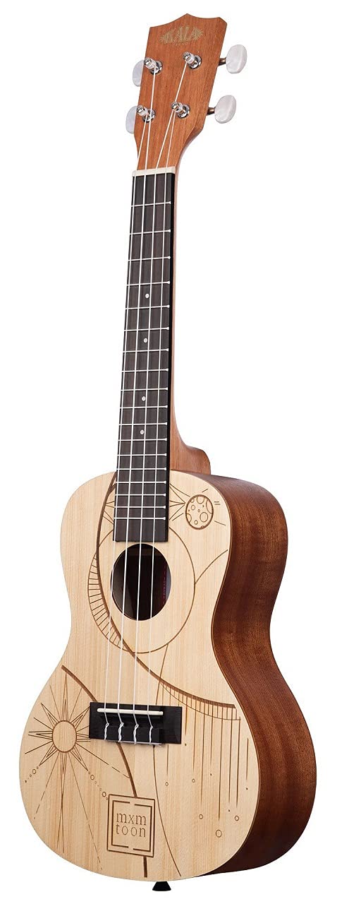 KA-MXMTOON-C 4-String Concert Ukulele with Natural Finish - Perfect for Beginners, Travel & Live Performances