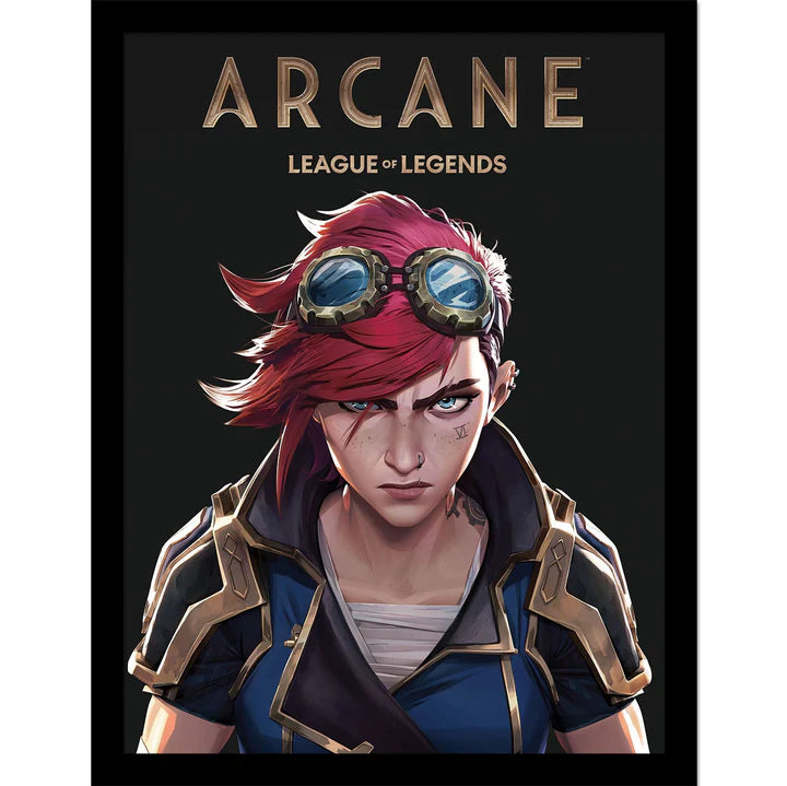 Arcane (Vi) Framed Poster 30x40cm - Premium Canvas Wall Art for Gaming Room, Bedroom & Office Decor
