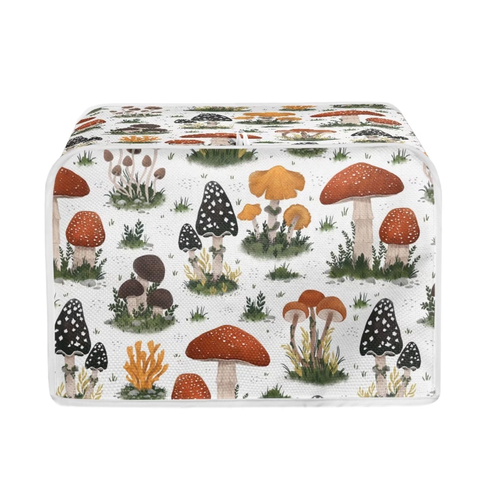 Psesaysky Mushroom Toaster Cover - Fingerprint & Dustproof Protector for 2-Slice Toasters - Kitchen Decor Accessory - Perfect for Home, Office & Cafe Use