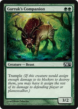 Magic The Gathering Garruk's Companion - Premium MTG Card for Collectors & Players | Perfect for Deck Building & Strategy Games
