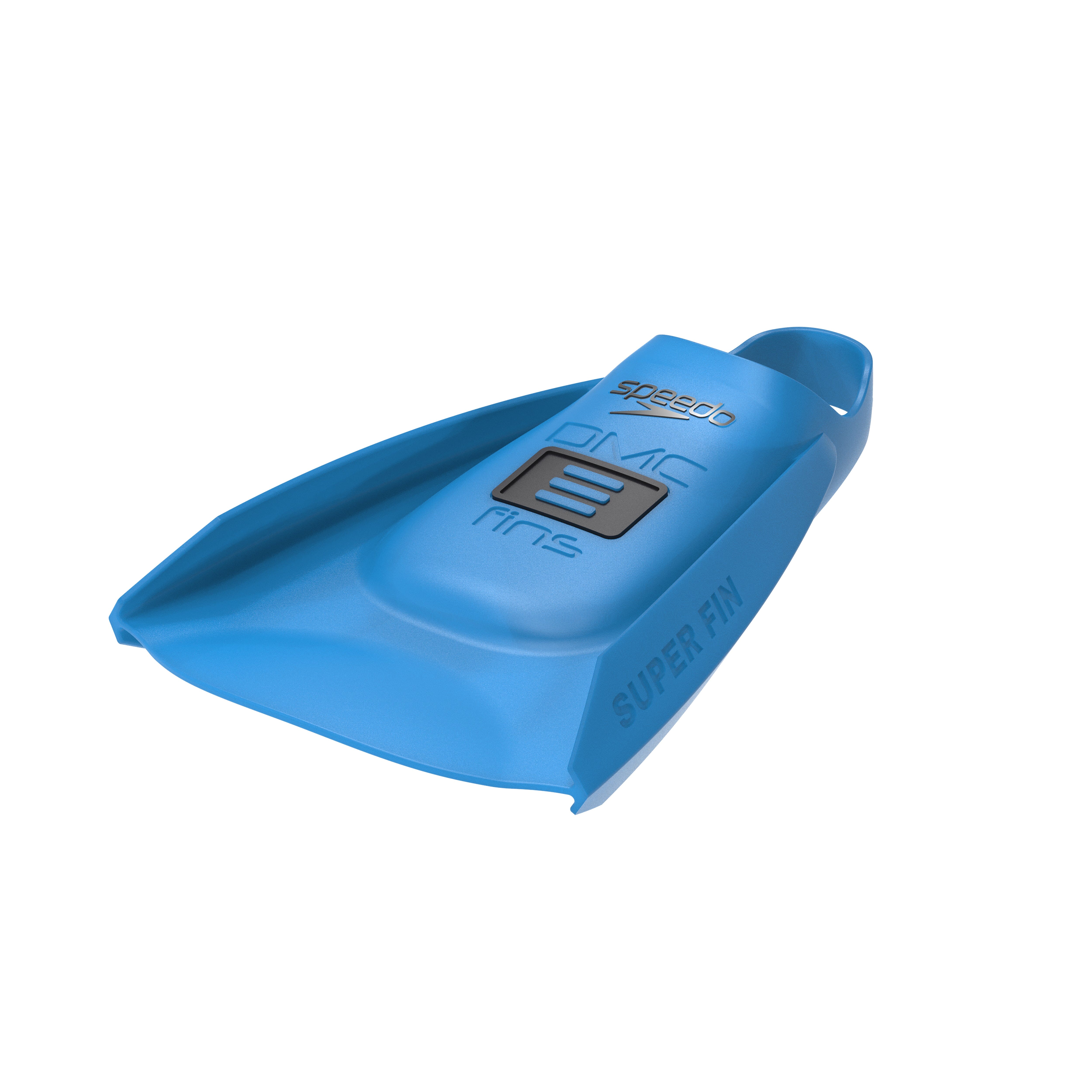 Speedo X DMC Super Fin Swim Fins - Blue/Grey for Competitive Swimming & Training | High-Performance Swim Gear for Pool & Open Water