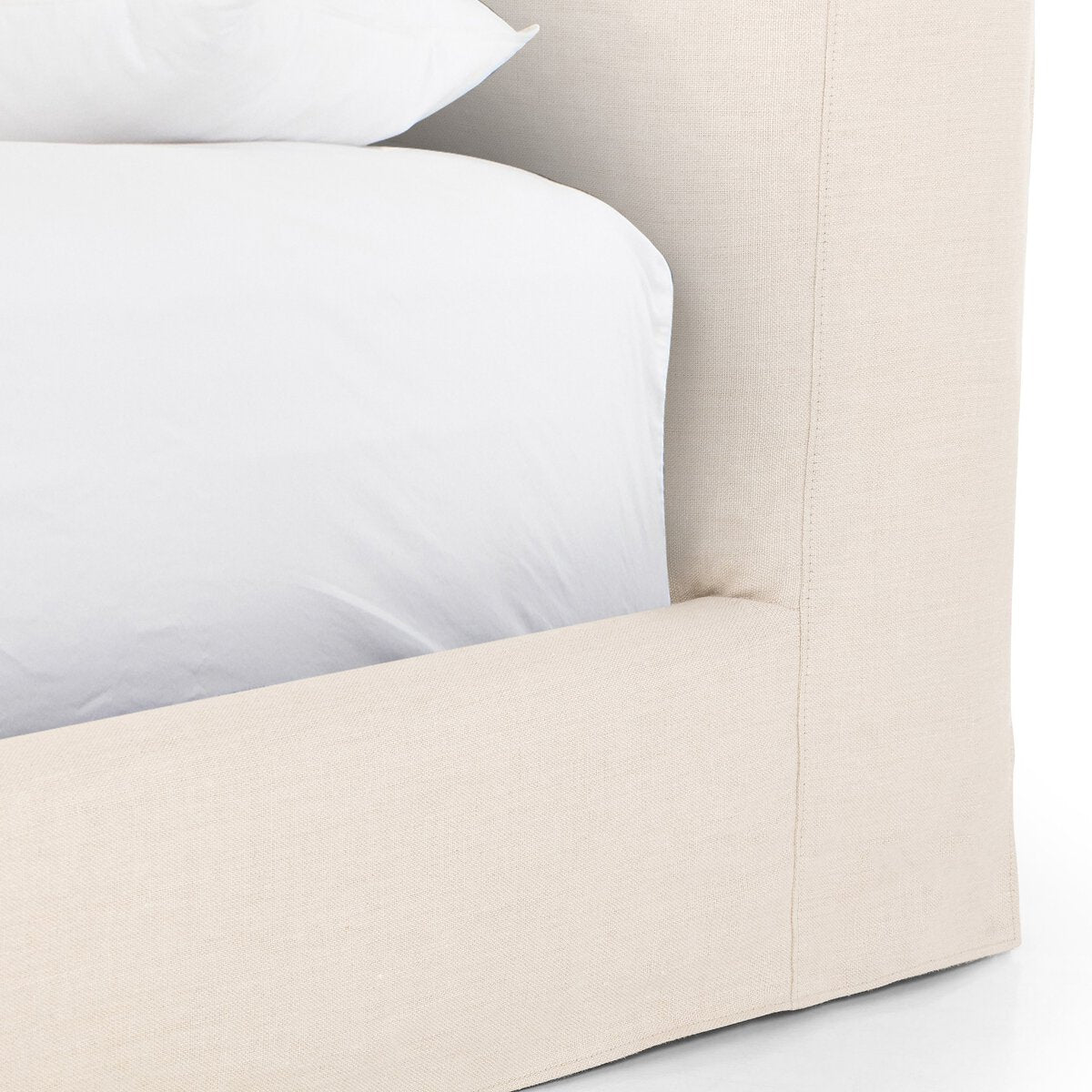 Adrian Slipcover Bed Brussels Natural King Size - Premium Sofa Cover for Living Room, Bedroom & Home Decor