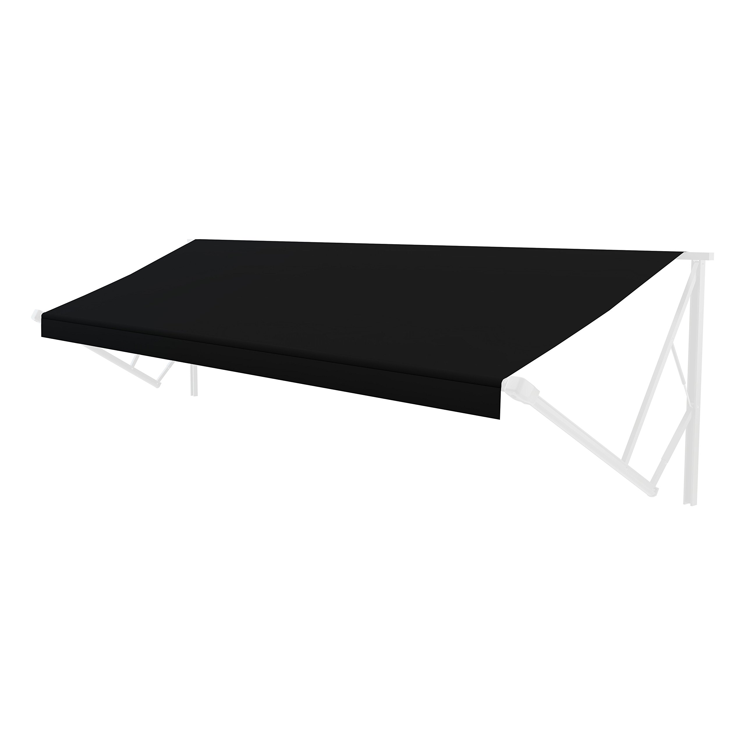 Solera Universal Fit Heavy-Duty Vinyl RV Patio Awning Replacement Fabric - Solid Black 11' Awning (10'4
