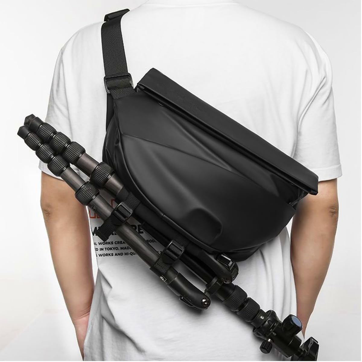 Waterproof Obsidian Sling Bag - Unisex Crossbody Oxford Sports Bag for Men & Women | Perfect for Gym, Hiking & Travel Accessories