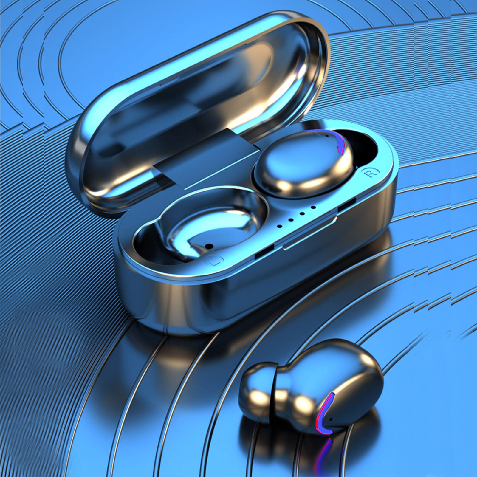 Wireless Bluetooth Earbuds - Super Mini Touch-Control Earphones with HiFi Stereo & Noise Cancelling, Built-in Mic for Calls | Sport & Travel Headphones | 30H Playtime | Perfect for Gym, Running, Commuting & Workouts