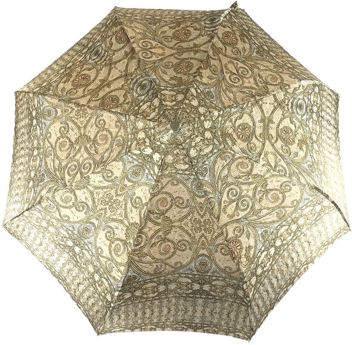 Elegant Baroque Design Women's Folding Umbrella - Compact & Stylish Rain Protection for Commuting, Travel & Outdoor Events