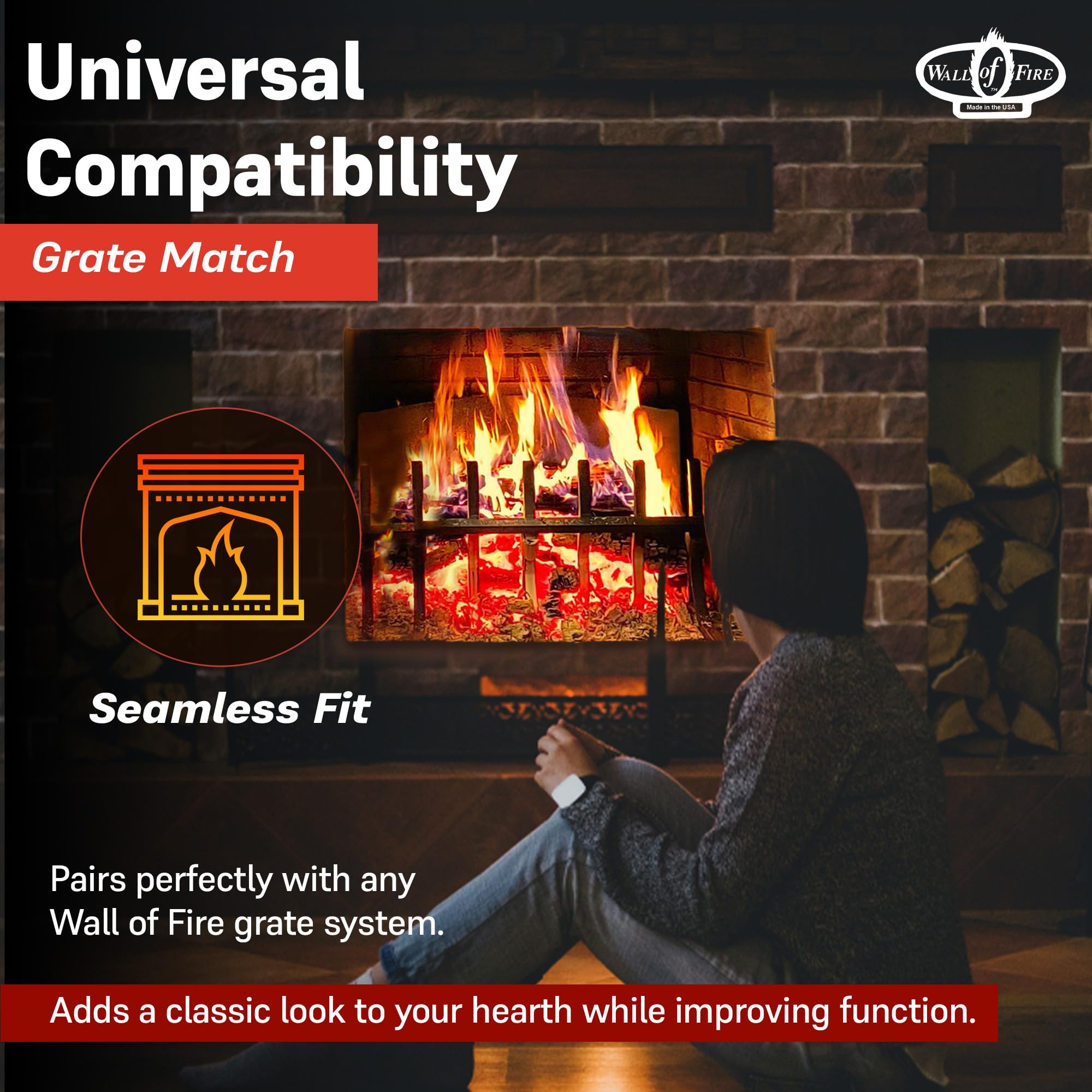 RF-6 Reflective Fireback for Fireplaces – 26