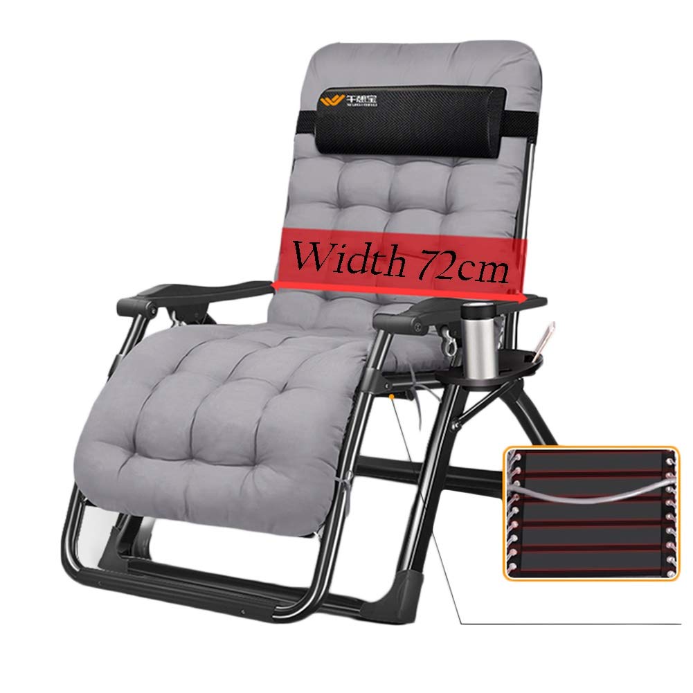 HYDT Four Seasons Zero Gravity Patio Lounge Chair with Removable Cushions - Oversized Folding Reclining Sun Lounger Supports 330 lbs - Perfect for Backyard, Poolside & Outdoor Relaxation