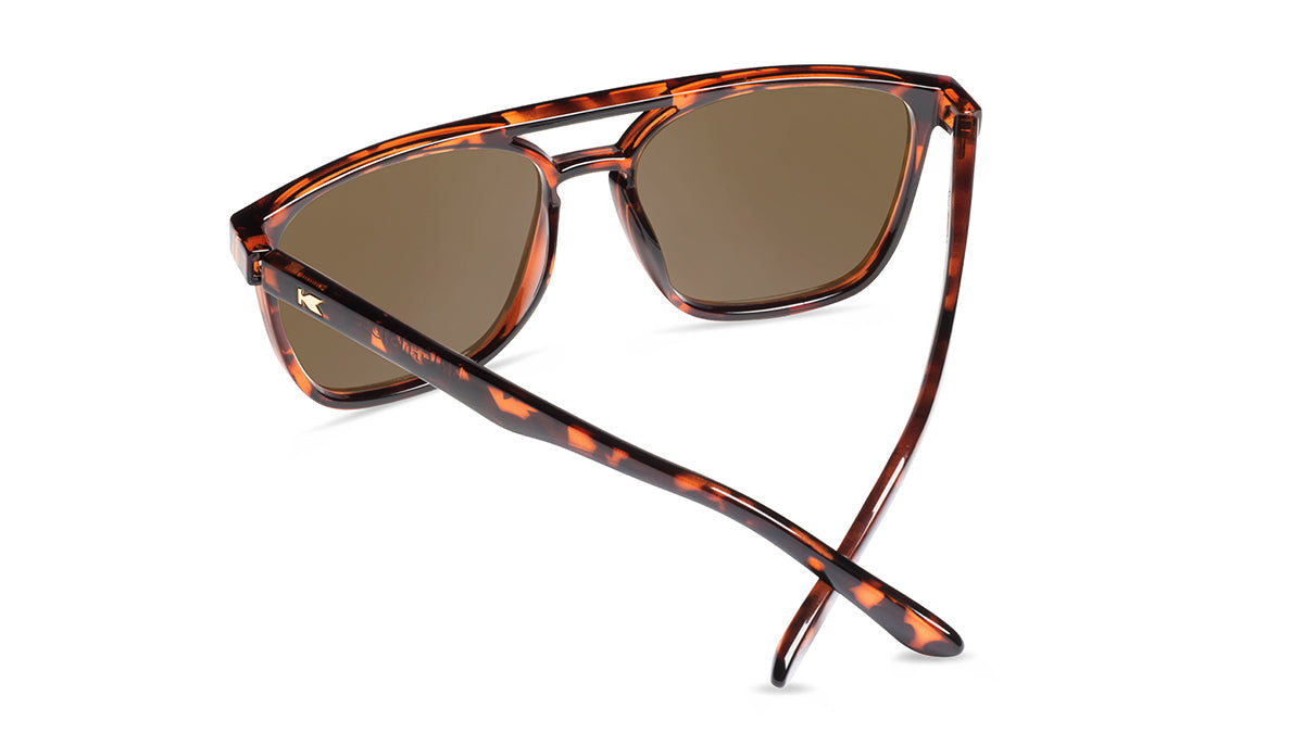 Brightsides Glossy Tortoise Shell & Amber Sunglasses - Stylish UV Protection Shades for Women & Men | Perfect for Beach, Driving & Outdoor Activities