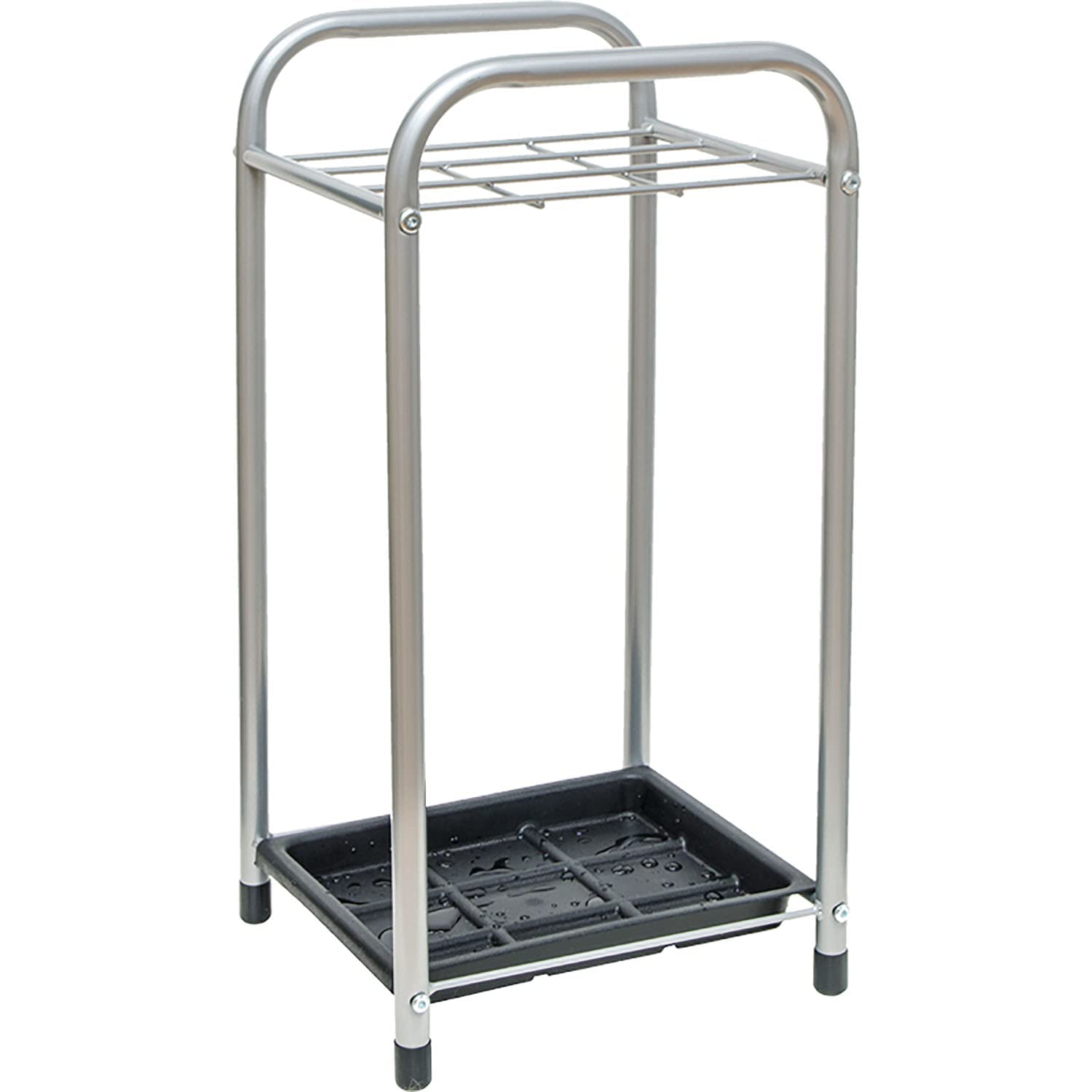 Metal Umbrella Stand with Removable Water Tray - Free Standing Umbrella Holder for Home, Office & Entryway - Perfect for Rainy Days, Wet Umbrella Storage & Organized Entryway Décor