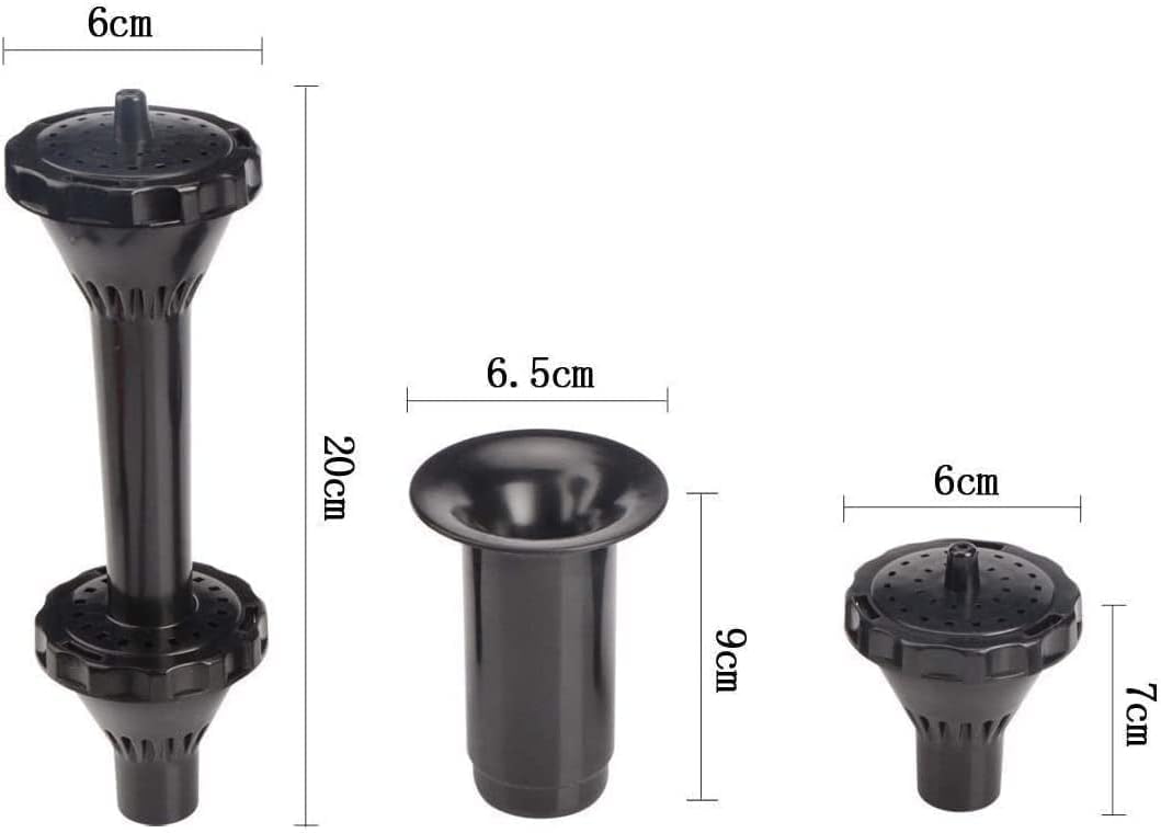 Solar Fountain Nozzles for Pond & Fish Tank - 2 Layer Water Feature Replacement Parts Set | Garden Decor, Outdoor Fountain Accessories | Perfect for Backyard, Patio & Aquarium Landscaping