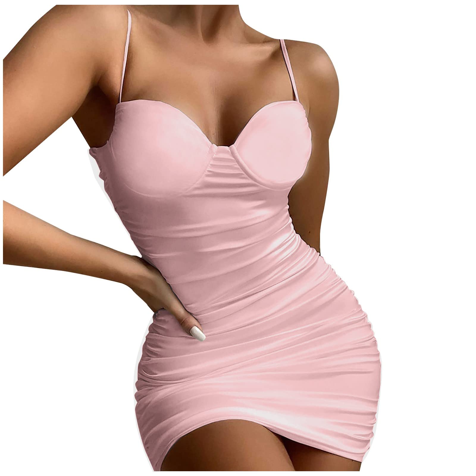 Floral Swing Midi Sun Dress for Women - Sleeveless V-Neck Summer Dress, Solid Color Sexy Casual Dress | Perfect for Beach, Vacation, and Outdoor Parties