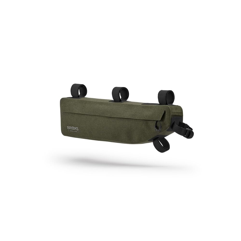 Brooks England Scape Frame Bag - Waterproof Cycling & Gravel Bike Bag for Men & Women - Mud Green One Size - Perfect for Commuting, Bikepacking & Outdoor Adventures