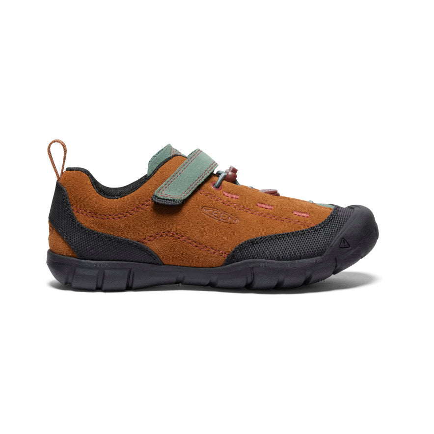 KEEN Jasper II Big Kids' Hiking Shoes - Maple/Dark Forest - Durable & Comfortable for Outdoor Adventures