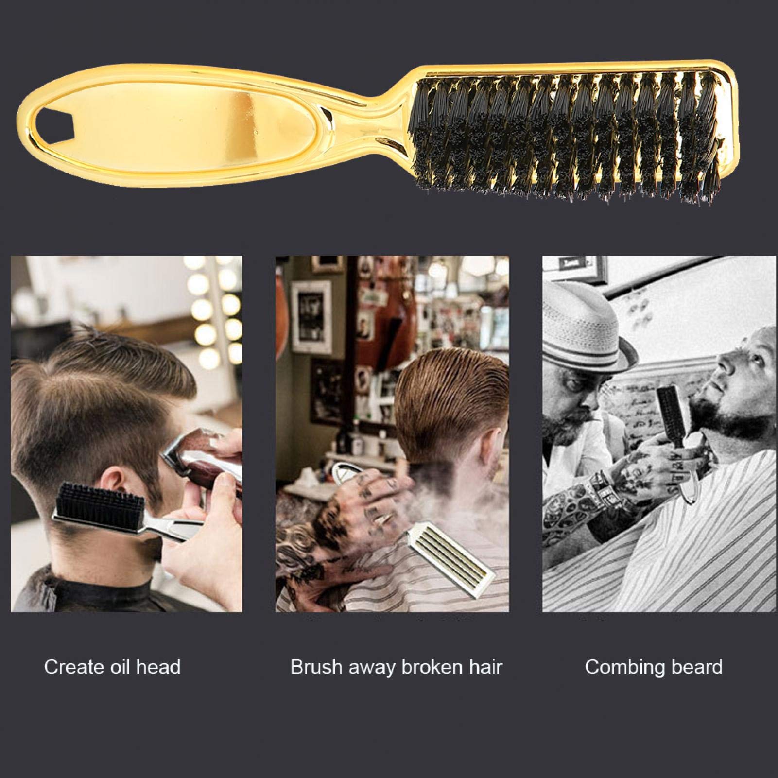 Professional Salon Hair Removal Brush - Stylist Duster & Sweeping Brush for Broken Hair | Perfect for Barbershops, Salons & Home Hair Care