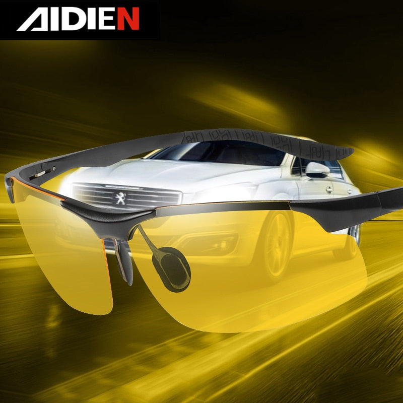 Aidien Men's Full Rim Square Aluminum Magnesium Reading Glasses & Sunglasses D8177 - Lightweight Eyewear for Reading, Driving & Outdoor Activities