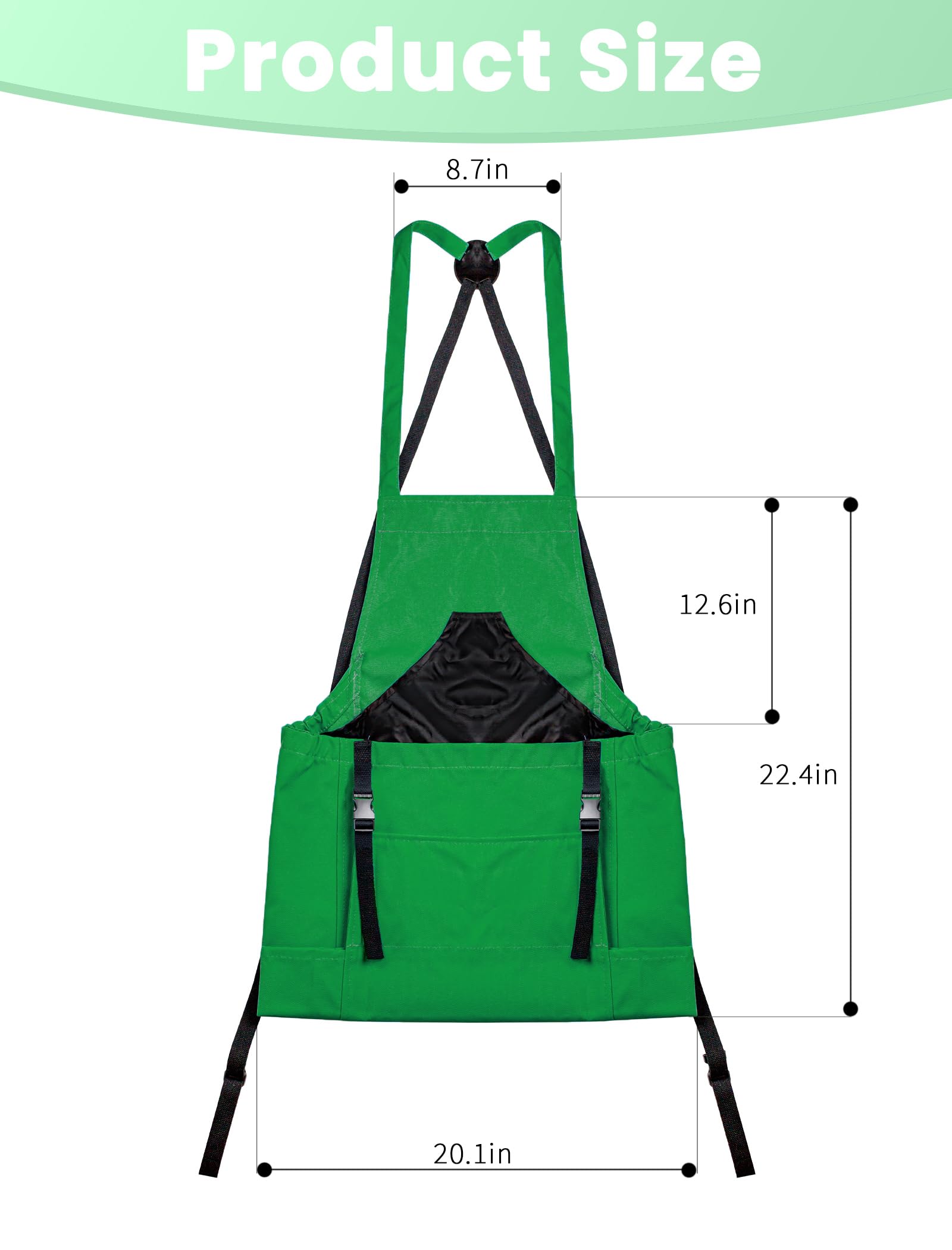 Durable Gardening Apron with Multiple Pockets for Women & Men - Washable Harvest Apron for Planting, Weeding & Harvesting - Perfect Gardening Gift for Outdoor Enthusiasts