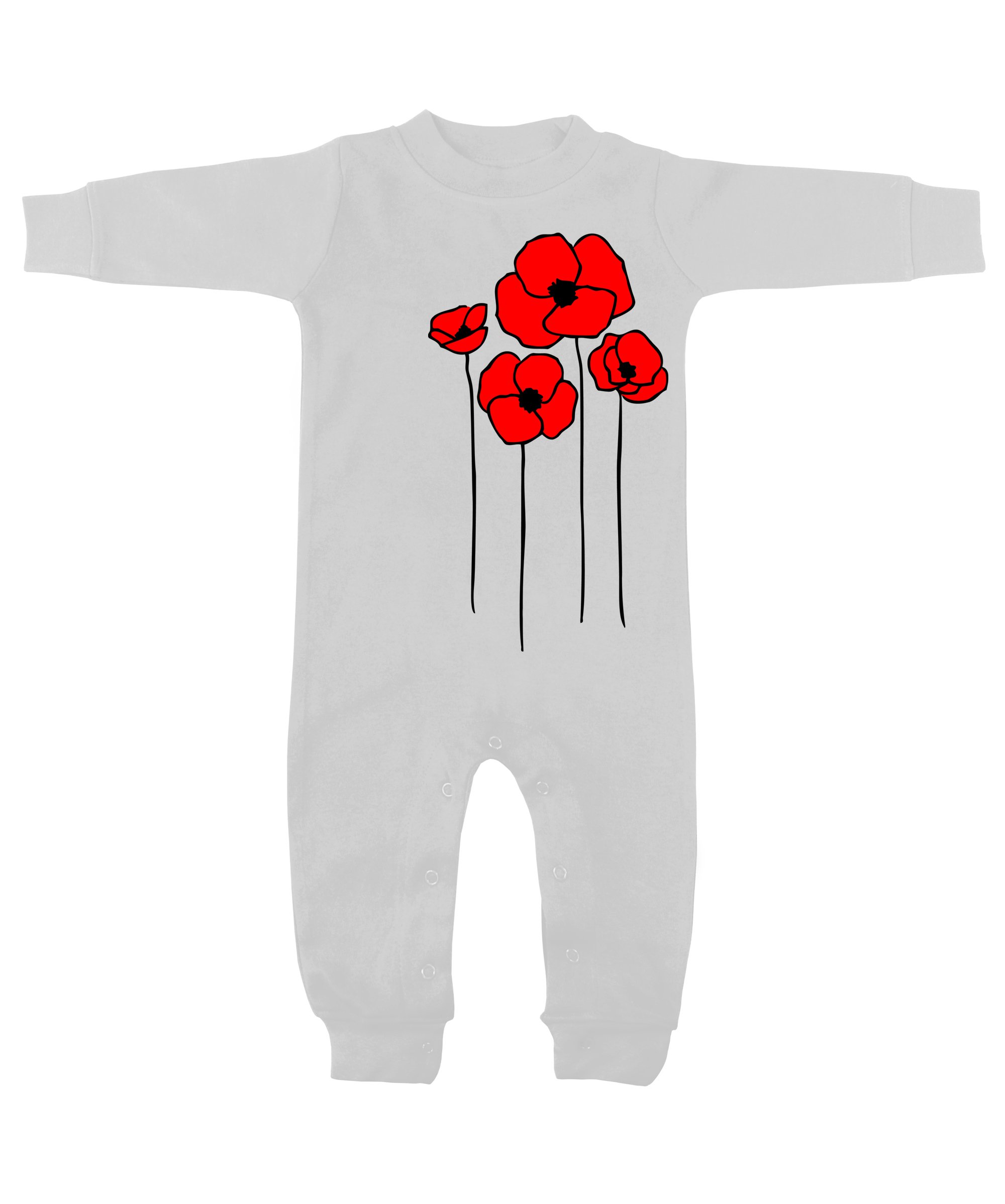 Baby White Long Sleeve Romper - Comfortable Playwear for Infants