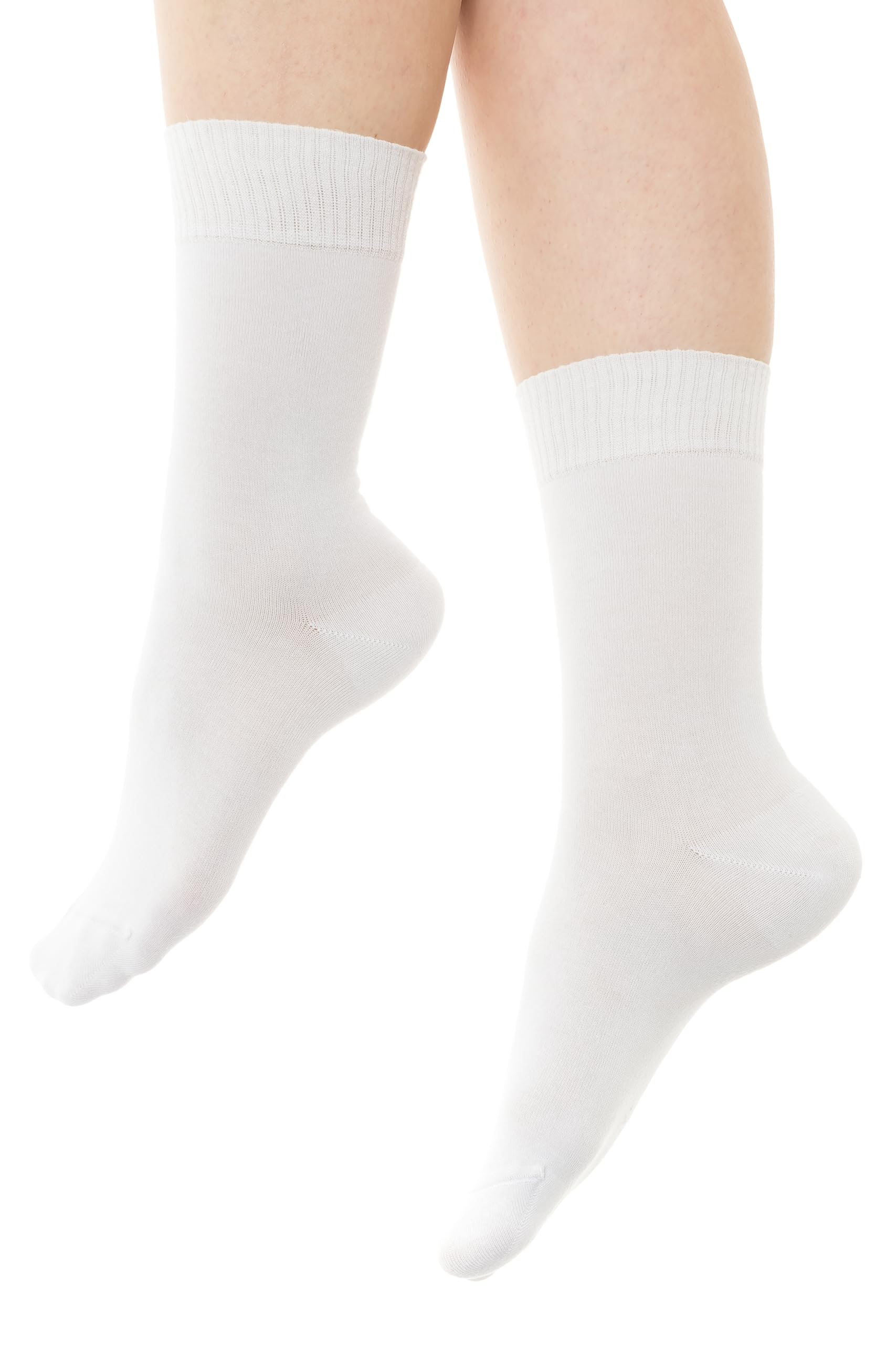 Diabetic Socks for Men & Women - Breathable Bamboo Rayon Crew Socks (2/4/6 Pairs) - Ideal for Diabetes, Circulation & Comfort - Perfect for Daily Wear, Travel & Medical Use