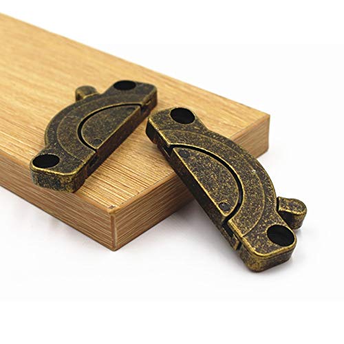 2 Sets Cabinet Hinges - Zinc Alloy Silver Table Top Connectors for Desk, Dining Table & Bench Panel (Perfect for Kitchen Cabinets, Office Furniture & DIY Projects)