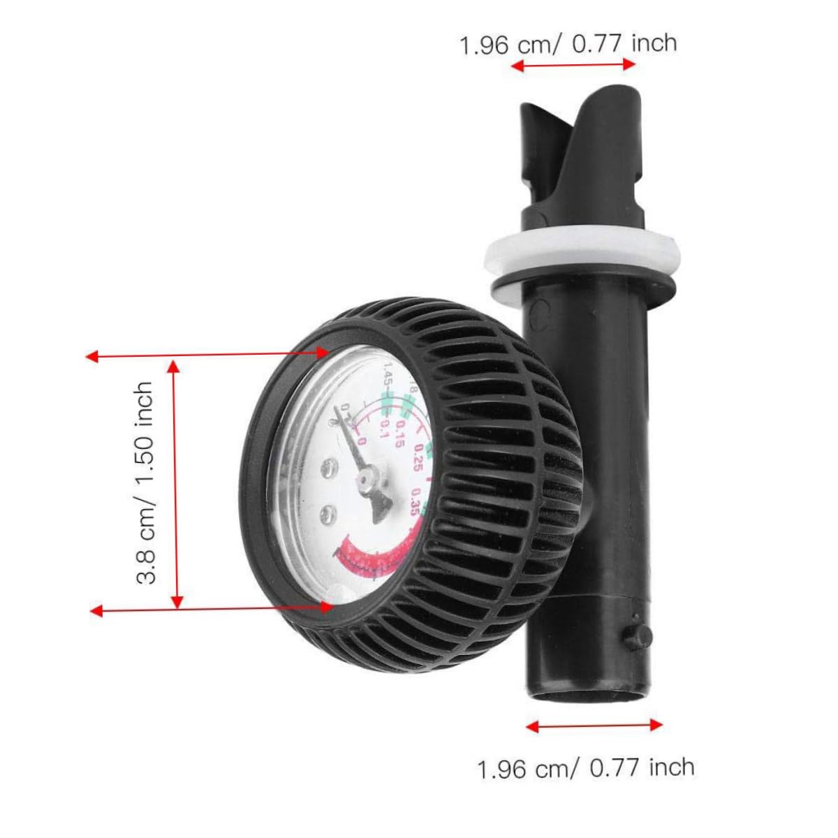 **Inflatable Kayak Air Pressure Gauge - Accurate Barometer for Rafts, Boats & Surfboards | Water Sports Safety Tool for Paddling & Outdoor Adventures**