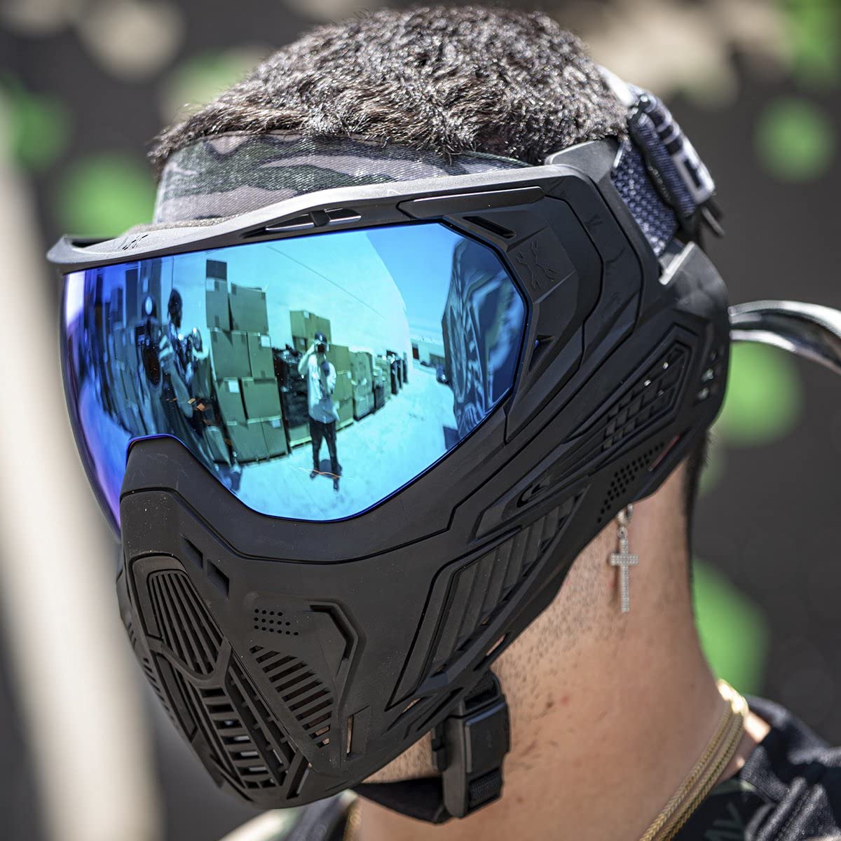 HK Army SLR Paintball & Airsoft Mask with Thermal Anti-Fog HD Lens - Lightweight Protective Face Gear for Outdoor Sports & Tactical Games