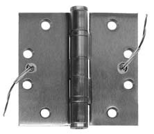 Stanley CECB168-18-4-1/2x4-1/2 Concealed 8 Wire Electric Thru-Wire Hinge - Heavy Duty Cabinet Door Hinge for Commercial & Residential Use