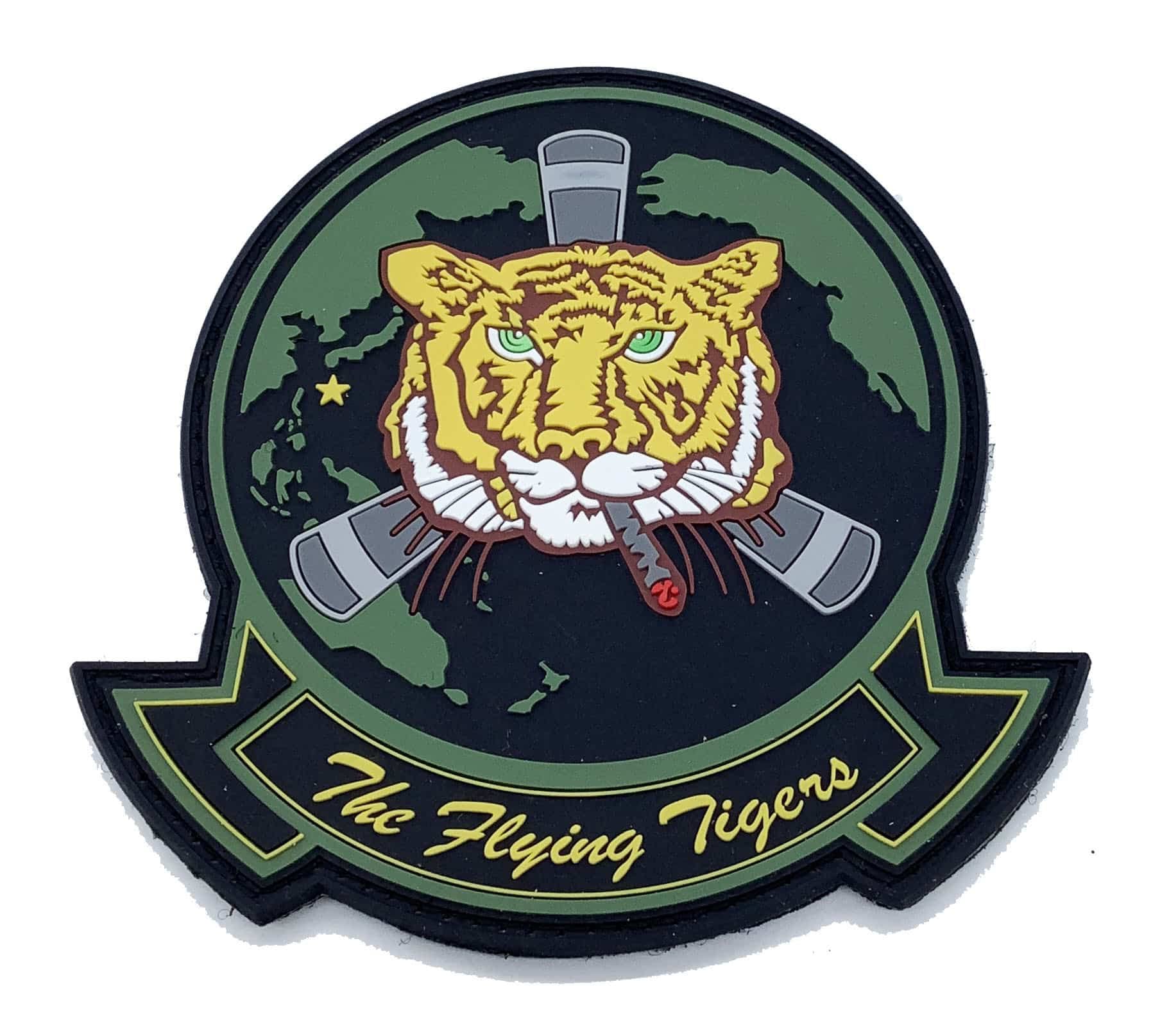HMM-262 Smokin' Tiger PVC Patch with Hook and Loop Backing - Military Morale Patch for Tactical Gear, Jackets & Backpacks - Perfect for Veterans, Airsoft & Outdoor Enthusiasts