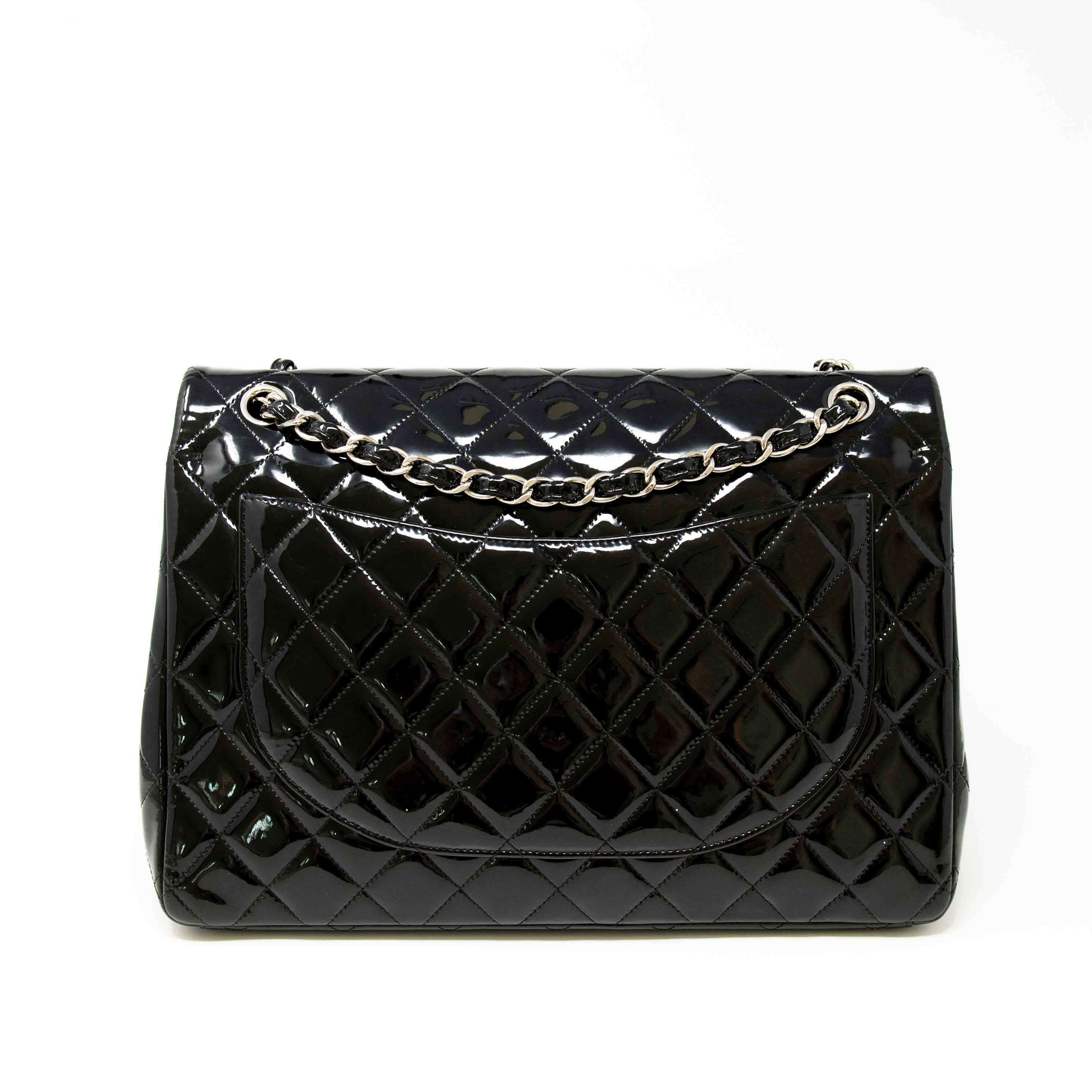 Chanel Black Maxi Classic Flap Bag - Luxury Designer Handbag for Women | Perfect for Evening Events, Parties & Special Occasions