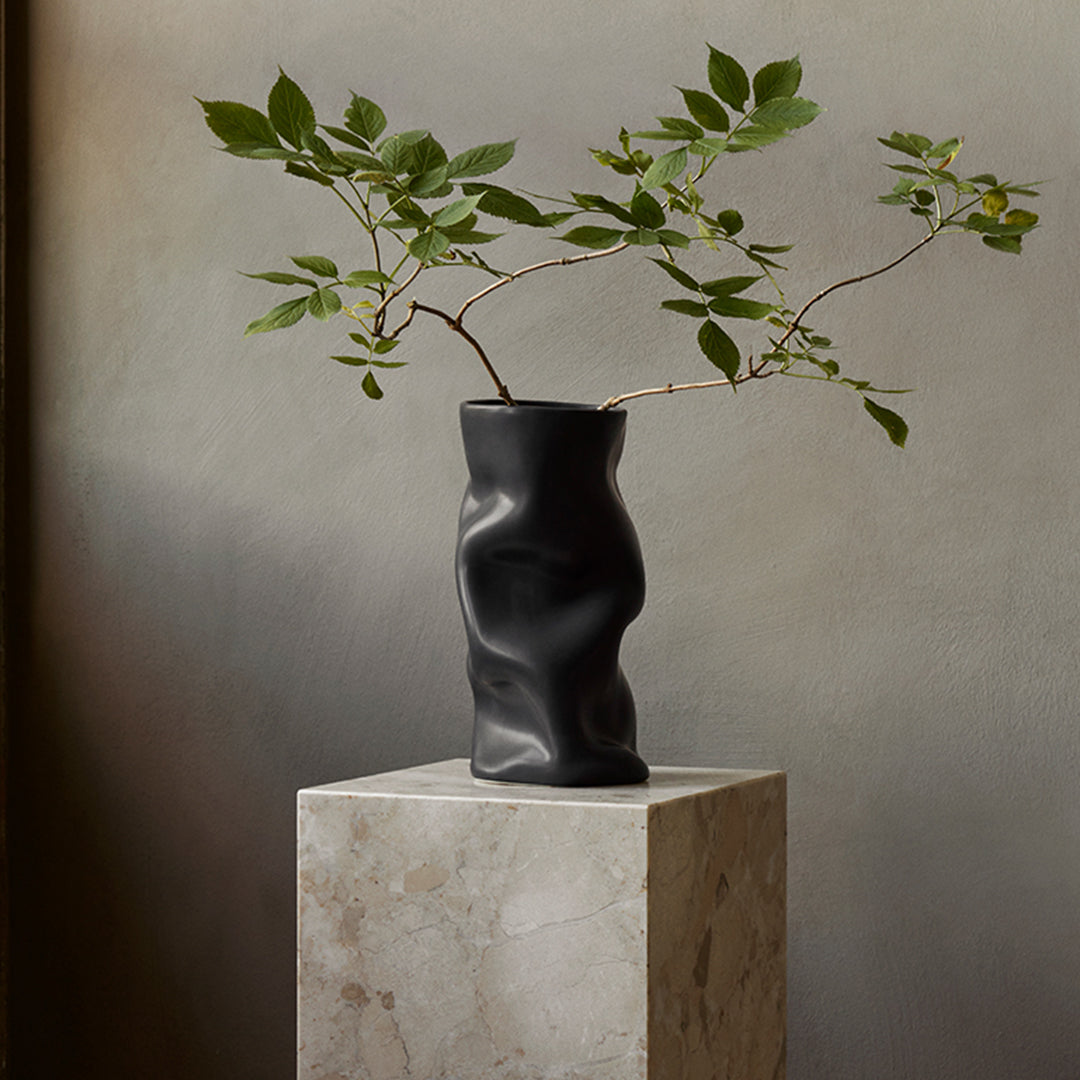 Sofia Tufvasson Collapse Vase - Modern Foldable Ceramic Vase for Home Decor, Office & Wedding Centerpieces