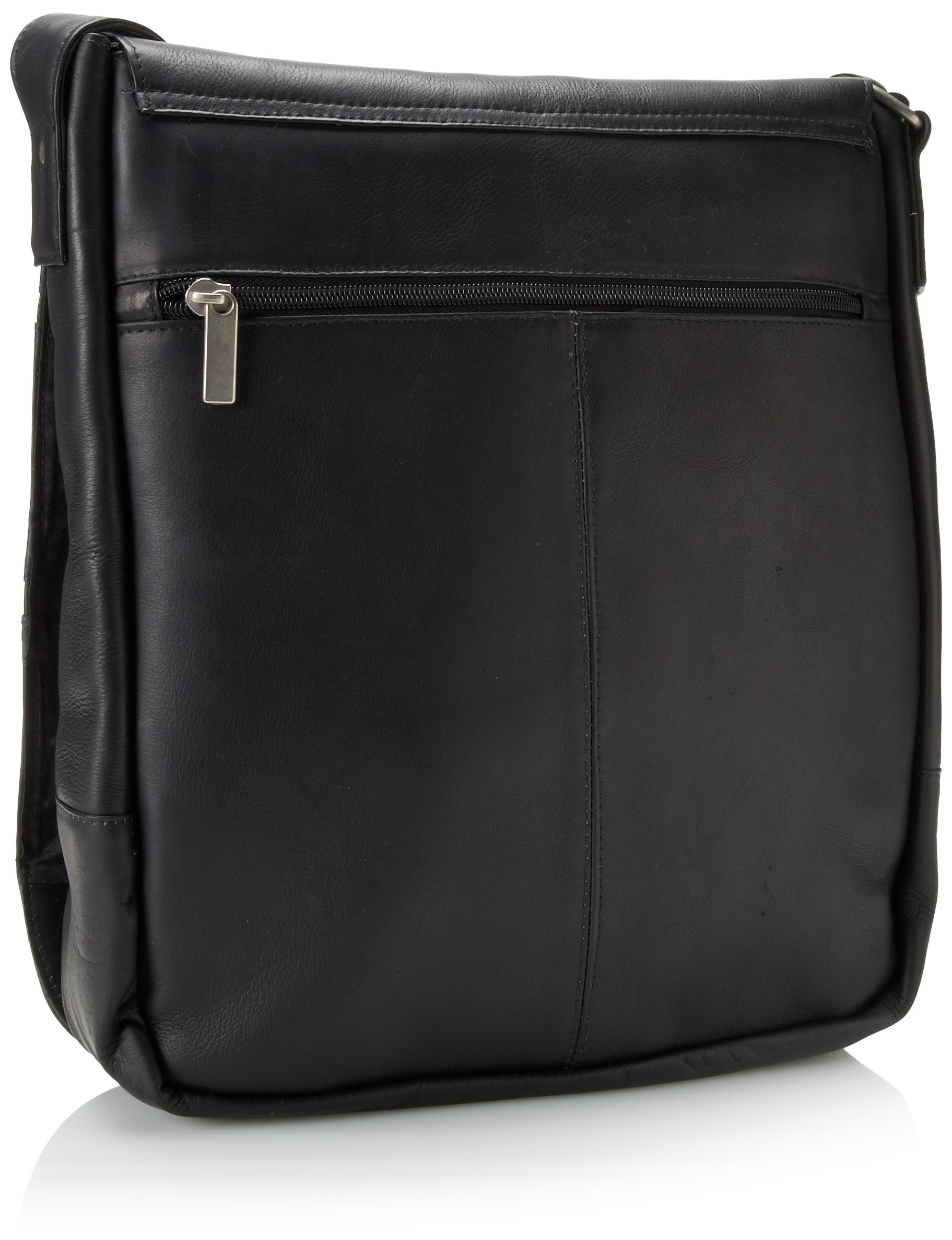 David King & Co. Premium Laptop Messenger Bag for Men & Women - 15.6 Inch Business Work Bag with 2 Secure Zip Pockets - Water Resistant Black Briefcase - Perfect for Office, Travel & Commuting