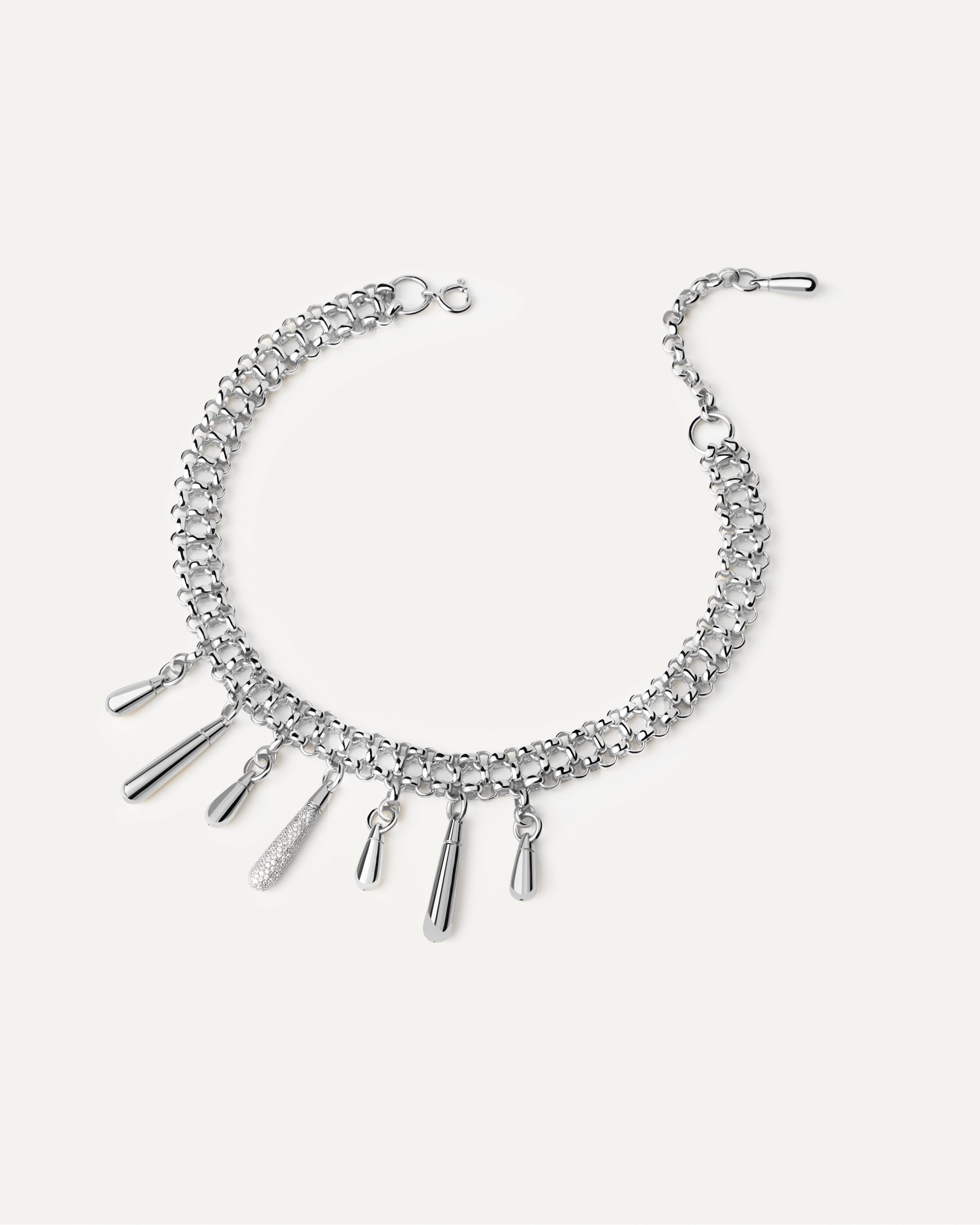 Elegant Jelly Silver Choker Necklace for Women - Trendy Adjustable Statement Piece for Parties, Weddings & Everyday Wear