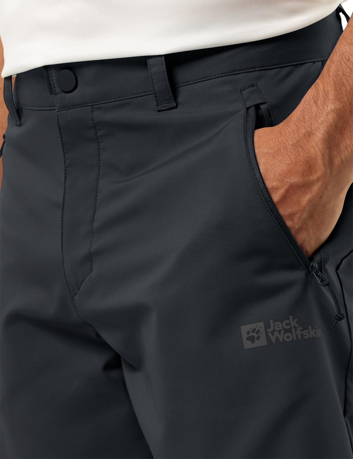 Jack Wolfskin Men's Active Track Shorts - Lightweight Quick-Dry Running Shorts for Outdoor Sports & Gym Workouts