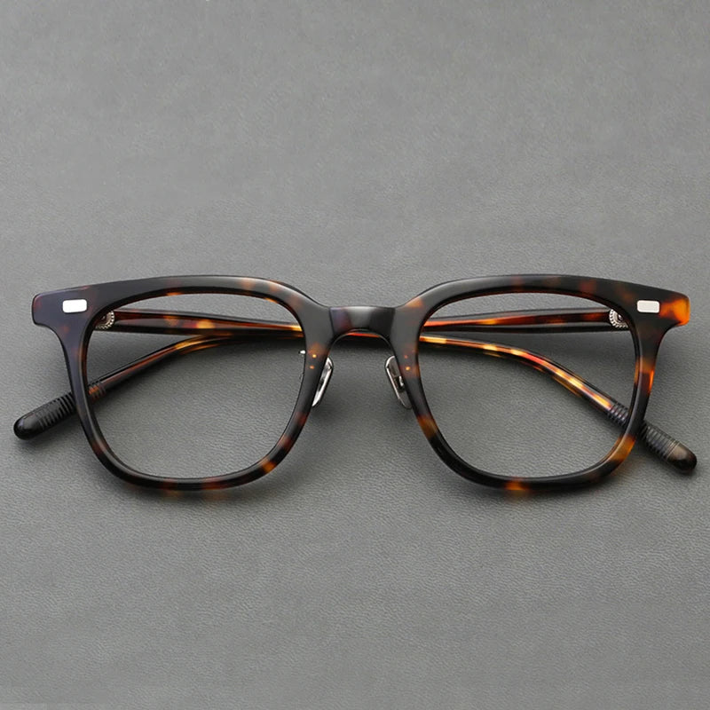 Stylish Black Acetate Square Eyeglasses for Women - Full Rim Frame BM319 | Perfect for Work, Reading & Fashion Accessories