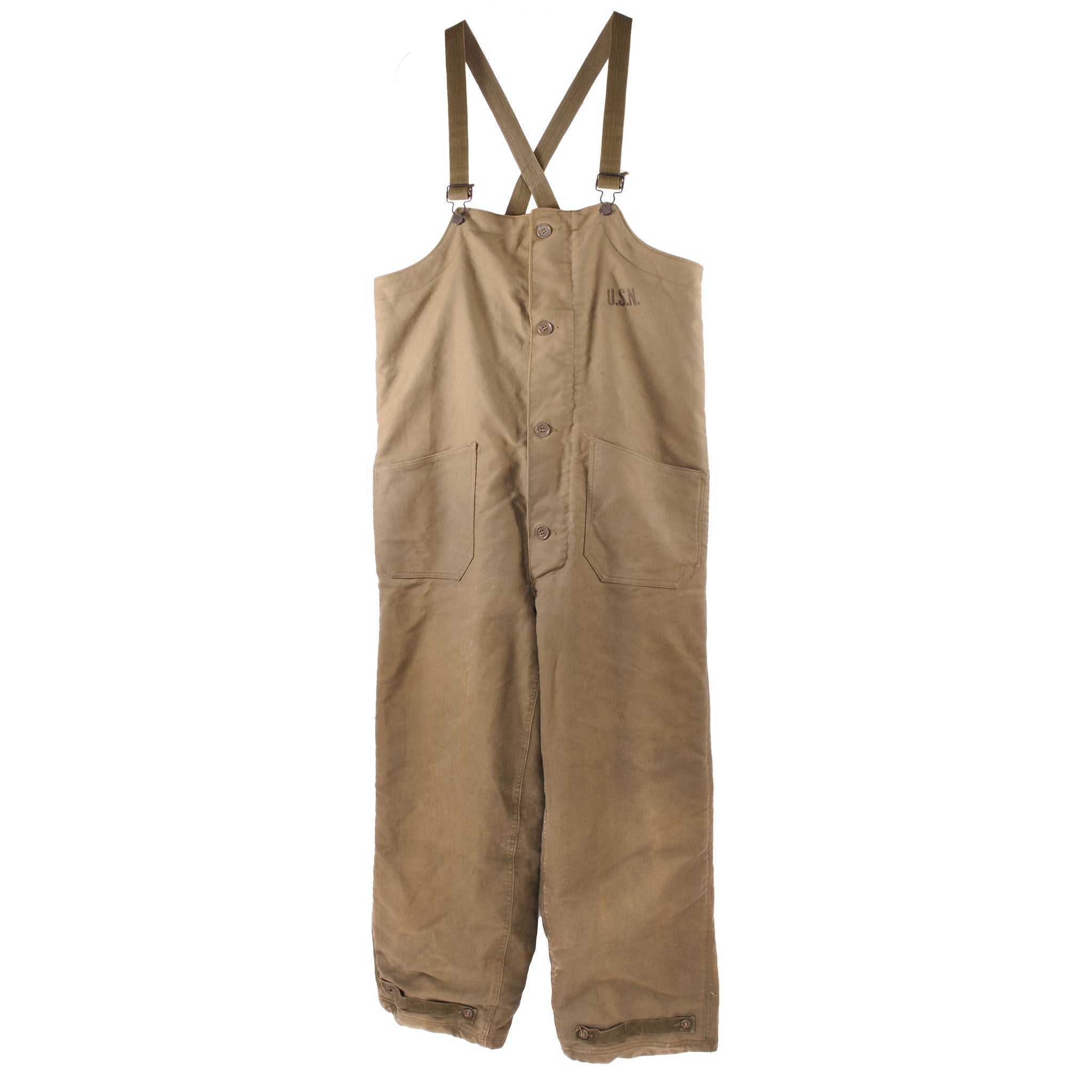 Vintage US Navy WWII Era Denim Overalls - Medium Size | Authentic Military Workwear for Collectors & Reenactments | Perfect for Historical Events & Cosplay