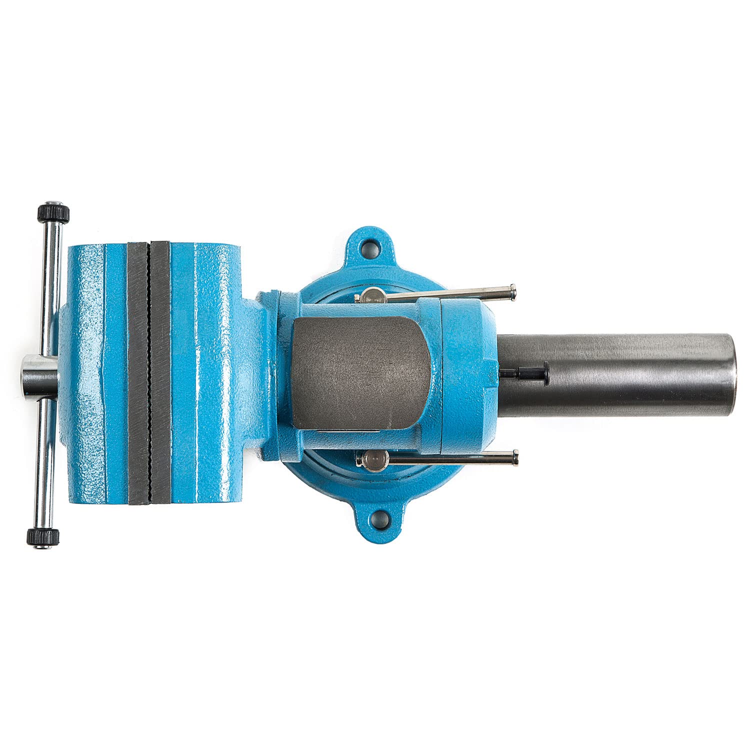 Capri Tools 10518 5-Inch Rotating Base & Head Bench Vise - Heavy Duty Swivel Workbench Clamp for Woodworking, Metalworking & DIY Projects