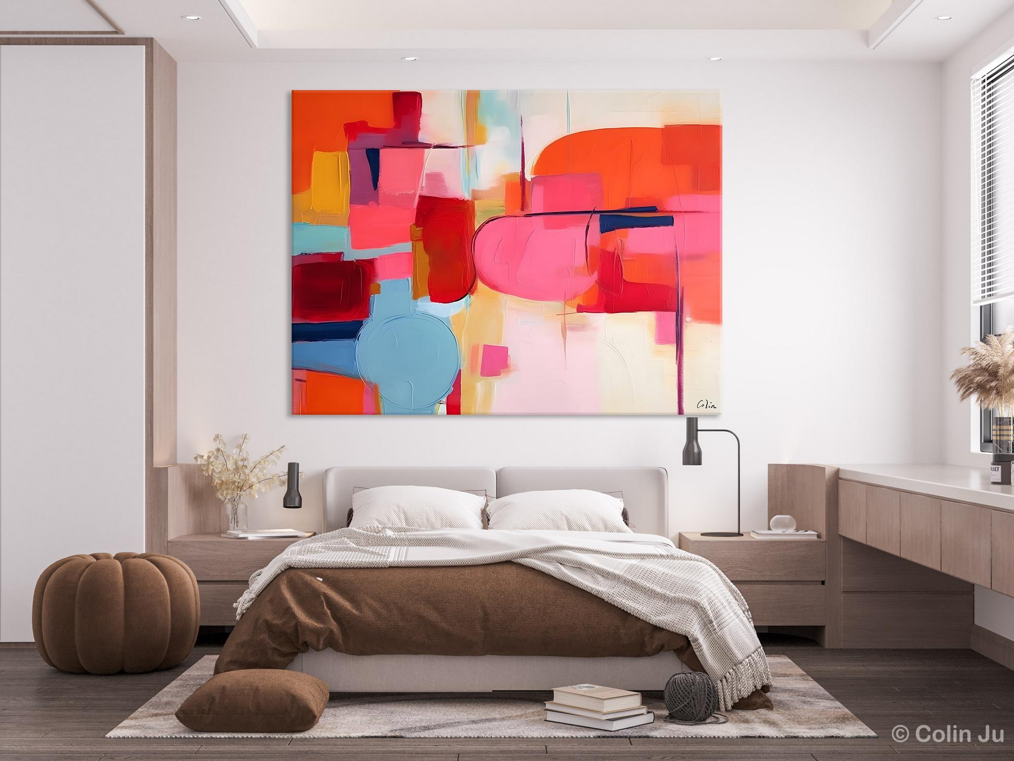 Original Hand Painted Abstract Canvas Wall Art - Contemporary Acrylic Paintings for Living Room Behind Sofa & Bedroom Decor | Buy Modern Art Paintings Online for Home & Office Interior Design