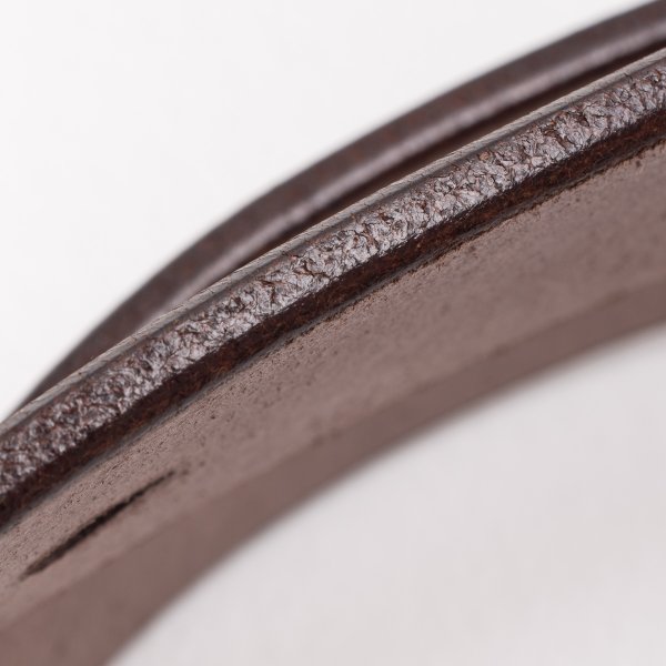 Premium Heavy Duty Tochigi Leather Belt with Solid Brass Garrison Buckle - Genuine Brown Leather for Men - Perfect for Work, Outdoor & Casual Wear