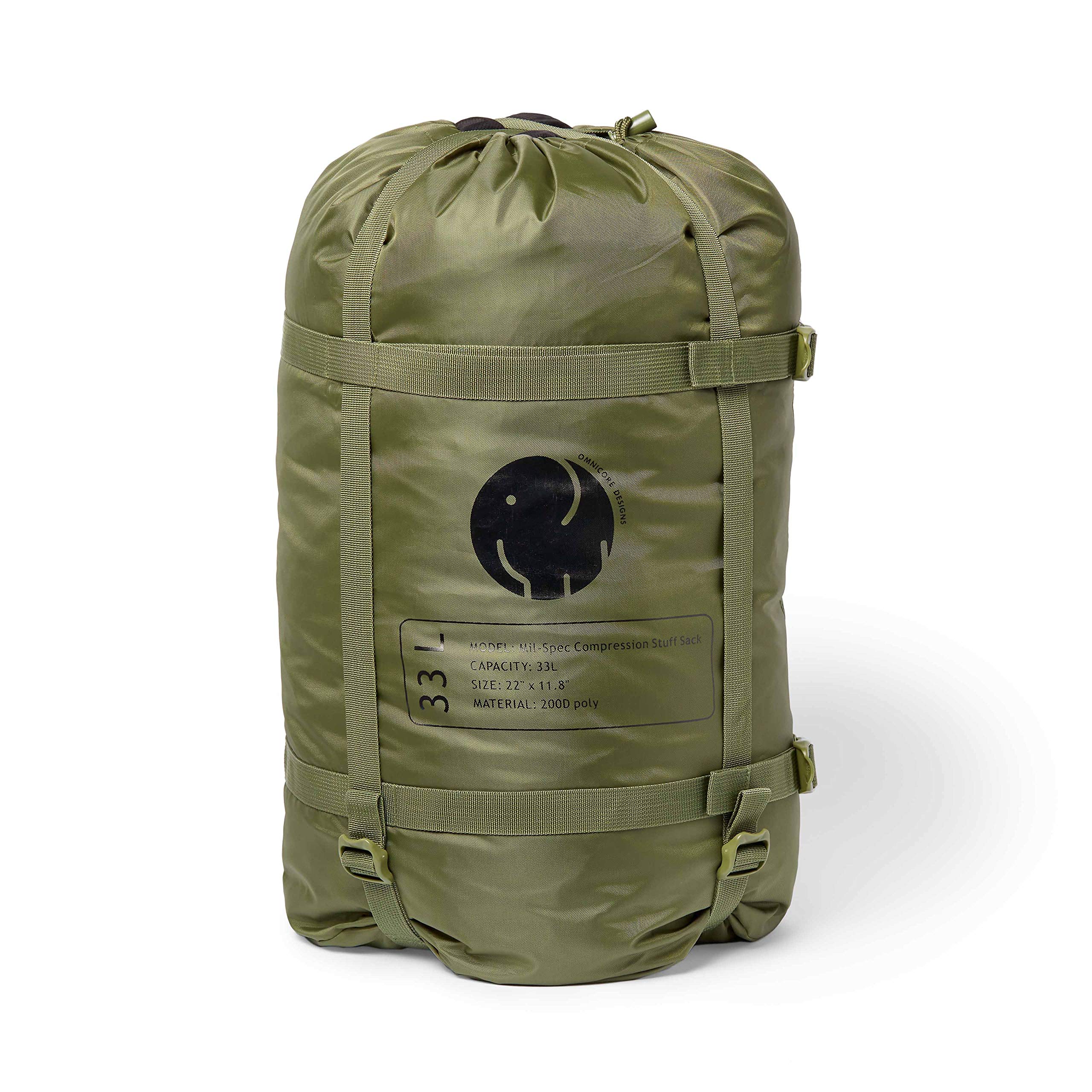 OmniCore Designs Military-Grade Compression Stuff Sack - 18L & 33L Waterproof Gear Storage for Camping, Hiking & Travel Accessories