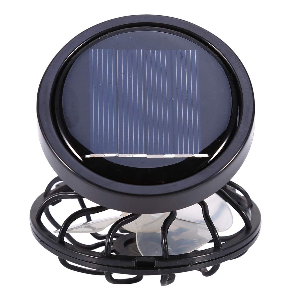 Portable Solar Powered Clip Fan - Mini Rechargeable Cooling Fan for Travel, Camping, Hiking - Personal Air Circulator for Outdoor Activities & Indoor Use