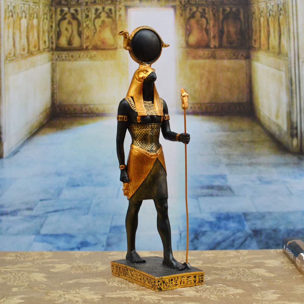 Ancient Egyptian Horus God Statue - Handcrafted Figurine of the Sky God, Egyptian Mythology Collectible, Home Decor & Spiritual Gift for History Lovers & Meditation Altar