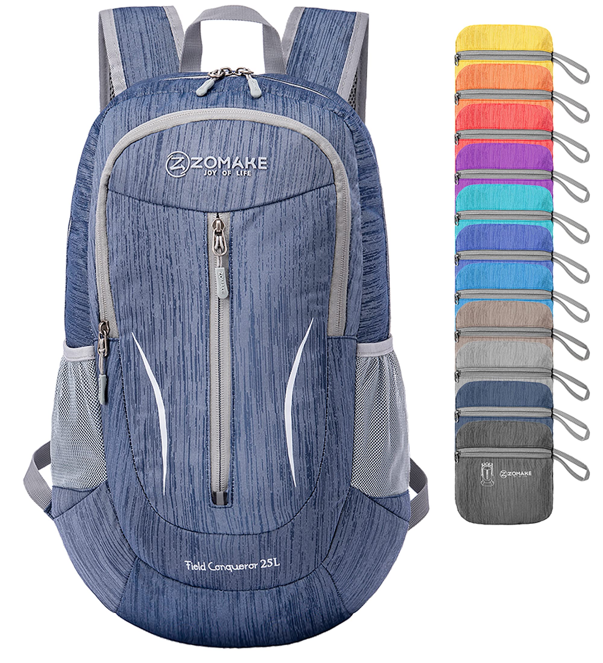 ZOMAKE 25L Ultralight Foldable Backpack - Water Resistant Packable Daypack for Hiking, Travel & Outdoor Adventures | Compact & Lightweight Folding Backpack for Camping, Gym & Daily Use