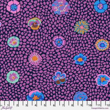 Kaffe Fassett Collective Guinea Flower Purple Fabric - PWGP059 | Premium Quilting Cotton for Home Decor, Dressmaking & Craft Projects | Perfect for Quilts, Apparel & DIY Crafts