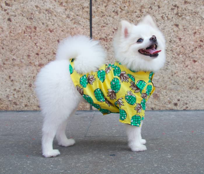 Stylish Hawaiian Shirts for Small Dogs & Cats - Summer Teacup Puppy T-Shirts with Fun Prints | Perfect for Chihuahuas, Pet Apparel for Beach Outings & Summer Adventures